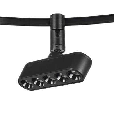 267437 Светильник 48V д/1-фазн трека DUE LED 5W 220LM 24G ЧЕРНЫЙ 3000K IP20