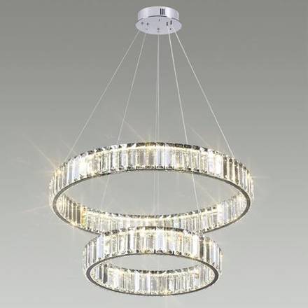 4930/60L L-VISION ODL24 611 хром/прозрачный металл/хрусталь Люстра LED 60W 4000K 7140Лм VEKIA