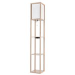 8091/1F COMFI LN26 459 дерево/белый, дерево/текстиль Торшер Е27 1*60W 220V PRACTIC