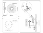 Светильник светодиодный настенный LH72643 BR/WH латунь/бежевый 6W 3000K D300*100