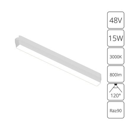 Магнитный трековый светильник Arte Lamp RAPID A1168PL-1WH, 1хLED