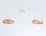 Подвесной светильник со сменной лампой TR8243/2 WH/LWD белый/светлое дерево E27/2 max 40W 590*165*220