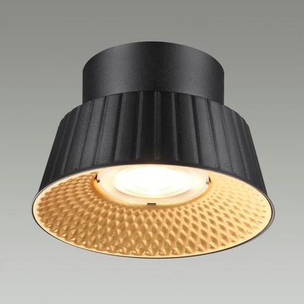 6643/6CL HIGHTECH ODL24 171 черный/металл/акрил Потолочный светильник IP20 LED 7W 3000K 220V MALI
