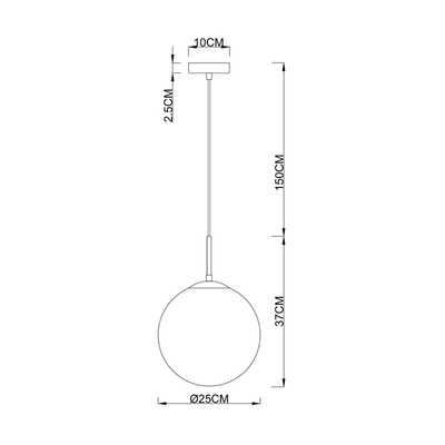 Подвесной светильник Arte Lamp VOLARE A1561SP-1BK, 1хE27
