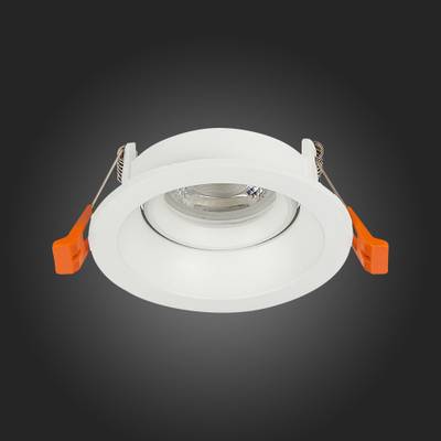 ST208.508.01 Св-к встр. Мат. белый GU10 1*50W D94xH40 220V Без ламп