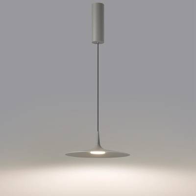 7038/12L HIGHTECH ODL25 305 серый/металл/акрил Подвесной светильник IP20 LED 12W 3000K AC90-260V SOMBRA