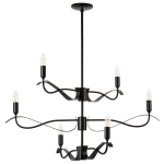 733267 Люстра RAGNO 6х40W E14 ЧЕРНЫЙ МАТОВЫЙ Lightstar