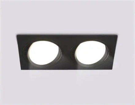 Светильник встраиваемый поворотный точечный TN51920/2 BK черный GX53 max 12W 220*115*23