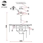SL1230.102.08 Люстра потолочная ST-Luce Никель/Прозрачный E14 8*60W