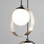 Подвесной светильник со стеклянными плафонами 50205/3 черный/бронза, G9х3