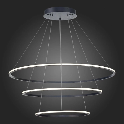 ST604.443.114 Светильник подвесной ST-Luce Черный/Белый LED 1*114W 4000K