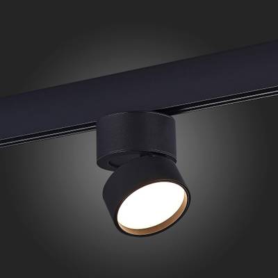 ST809.446.09 Магнитный трековый светильник Черный LED 1*9W 4000K 600Lm Ra&gt;90 120° IP20 D85xH126 48VV