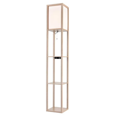 8091/1F COMFI LN26 459 дерево/белый, дерево/текстиль Торшер Е27 1*60W 220V PRACTIC