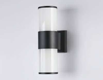 Светильник уличный настенный архитектурный ST2455 BK/FR черный/белый матовый IP54 E27 max 40W 300*90*155