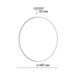 3042/EL TAN SN 167 Светильник пластик/черный LED 72Вт 3000-6500К D490 IP43 пульт ДУ/ LampSmart VAKA