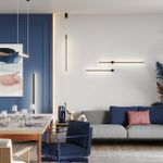 4335/18WL HIGHTECH ODL22 299 чёрный Настенный светильник IP20 LED 18W 849Лм 3000K FILLINI
