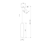 Подвесной светильник 90269/1 черный/золото, LED