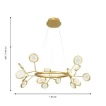 Подвесная люстра Mugs 4253-15P, 15*LED*3W, 3825LM, 4000K. ТМ F-Promo