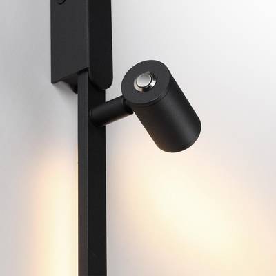 7155/150S HIGHTECH ODL26 Прямой элемент для инсталяции  черный/cиликон/металл IP20 LED 24W(21W+3W) 600Лм 3000K 120° 24V FINO