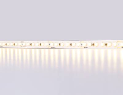 Светодиодная лента GS3201 2835 180Led/ 14.4W m/ 24V IP20 3000K/ 5000*8*1.2mm/ кратность резки 33mm (2 конт.)