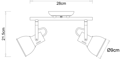 Спот Arte Lamp JOVI A1677PL-2GO, 2хE14