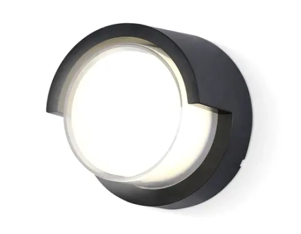 Светильник светодиодный уличный настенный архитектурный ST5231 BK черный IP65 LED 4200K 12W D169*100