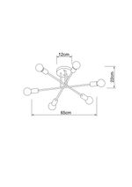 Потолочная люстра Arte Lamp ALASTOR A5435PL-6WH, 6хE27