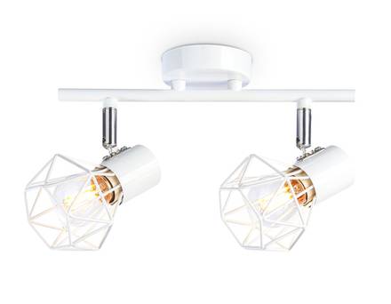 Накладной светильник TR8628/2 WH/CH белый/хром E27*2 max 40W 260*91*175