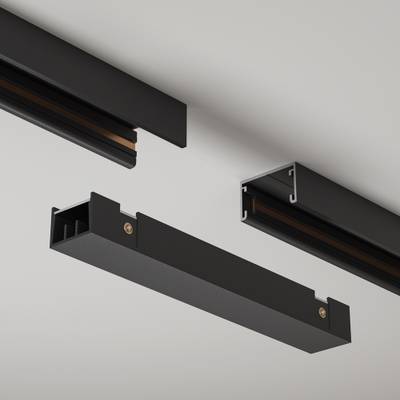 Коннектор питания прямой Basity, черный, TRA172IPC-1B. TM Maytoni