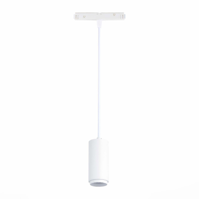 ST357.533.06 Магнитный трековый светильник подвесной ZOOM белый LED 1*6W 3000K 667Lm Ra>80 10-60° IP20 D60xH120 48V