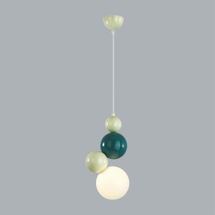 8008/1A MODERNI LN24 белый, голубой/белый металл/пластик Подвес G9 LED 5W 220V BALLONS