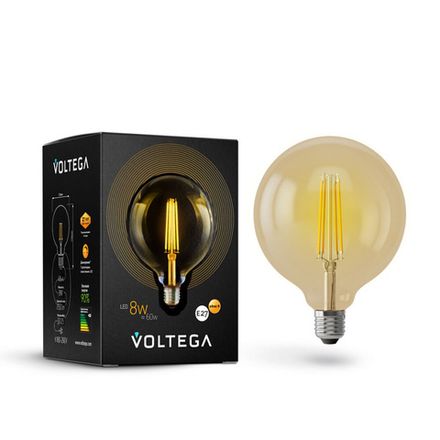 Светодиодная лампа Loft Led G125 8W 2800K E27 DIM, 6838. TM Maytoni