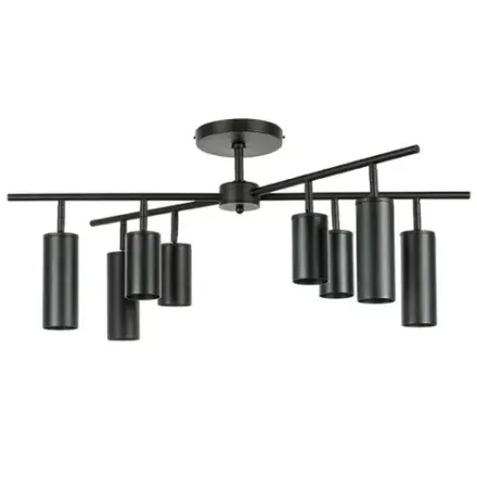 LR728374874 Люстра RULLO 8х50W GU10 ЧЕРНЫЙ (571728+214437-4+214487-4)