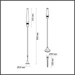 7020/4GA NATURE ODL25 708 Ландшафтный светильник 990мм металл/акрил IP65 LED 4W CRI 90 3000K 24V CANNA (нужен драйвер 357781/357782)