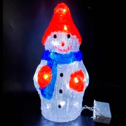 Фигура светодиодная из акрила "Снеговик 50LED"