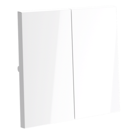 VLS000301 Клавиши для выключателя/переключателя двухклавишного, S70 (белый глянцевый). (ТМ Maytoni)