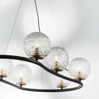 815287 Люстра BARI 8х10W(led) G9 ЧЕРНЫЙ МАТОВЫЙ/ЗОЛОТО Lightstar