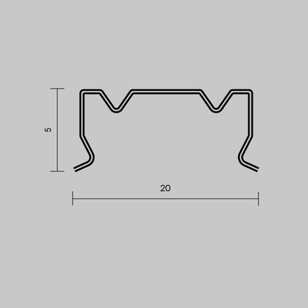Комплект креплений (для профиля 18×06) 4 шт., ALM-1806-MT 642076. TM Maytoni