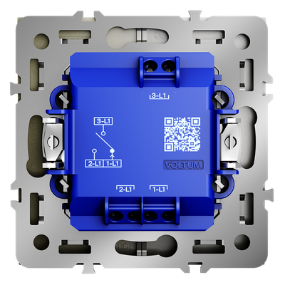 VLS020704 Выключатель встраиваемый VOLTUM S70 для жалюзи 10А, (шелк). (ТМ Maytoni)