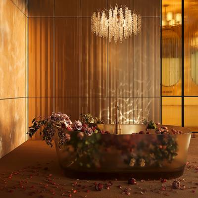 Подвесной светильник Mineral FR1010PL-08G, G9х8. TM Maytoni