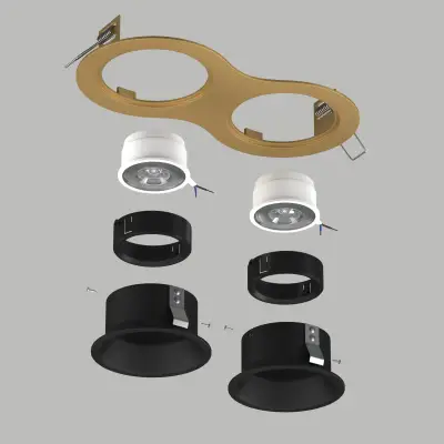 D6230707BMOD Светильник DOMINO ROUND  под LED модуль/лампу МR16 (214623+214607+214607+214007+214007)