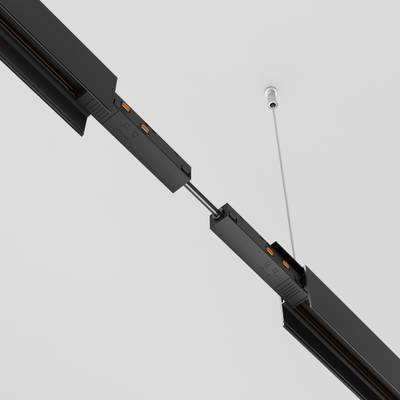 Коннектор питания прямой гибкий 5см Exility черный, TRA034CPC-42B-5. TM Maytoni