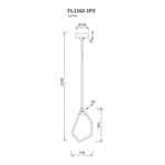 Подвесной светильник Visio FL1162-1P3, LED