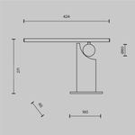 Настольный светильник Монументо / Monumento 3000К 9Вт, MOD467TL-L9B3K. TM Maytoni