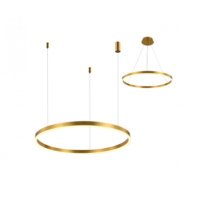 08212,36A(3000K) Подвес Тор латунь d40 h150 Led 24W (3000K) 2 типа крепления