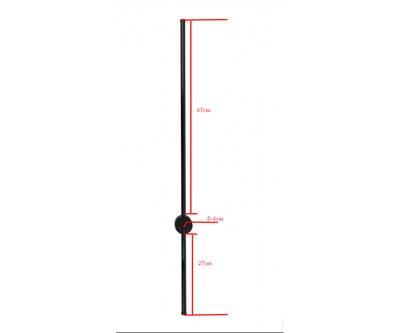 08423-100,36(3000K) Бра Локи латунь h100 w10,5*6 Led 20W (3000K)