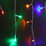 Новогодняя гирлянда бахрома мульти 1,8*0,5м IP20 100-001