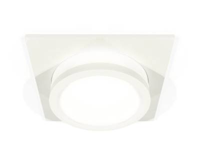 Комплект встраиваемого светильника с акрилом XC7631041 SWH/FR белый песок/белый матовый MR16 GU5.3 (C7631, N7120)