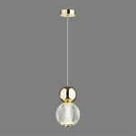 5008/7L L-VISION ODL23 589 золотой/прозрачный/металл/акрил Подвес LED 7W 4000K 350Лм CRYSTAL