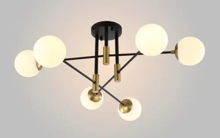 Светильник потолочный Crystal Lux FIDEL PL6 BLACK 0630/105